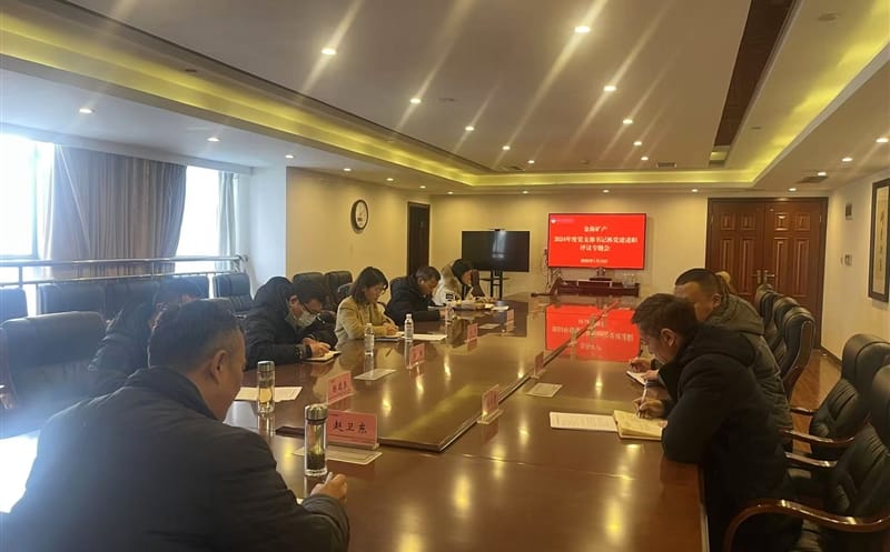 矿勘集团金？？？？？？蟛橹倏2024年度党支部书记抓党建述职评议专题会