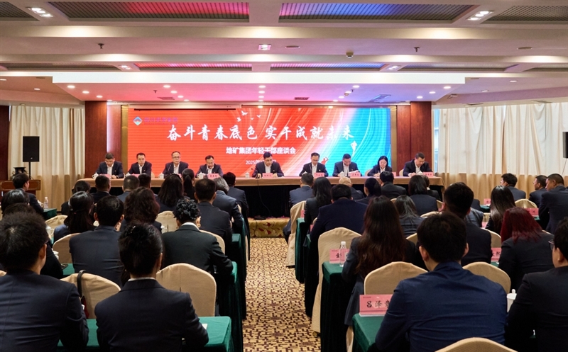 奋斗青春底色，，，，，实干成就未来 ——地矿集团召开年轻干部座谈会
