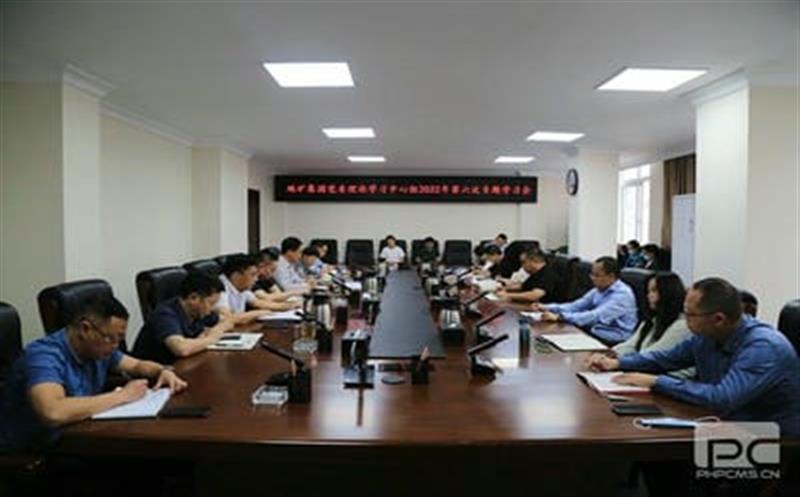 地矿集团召开党委理论中心组学习会深入学习贯彻四川尊龙凯时2022年半年经济工作推进会精神