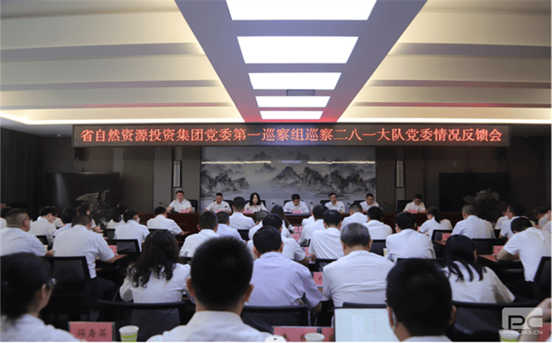 省自然尊龙凯时投资集团党委第一巡察组巡察 二八一大队党委情况反馈会召开