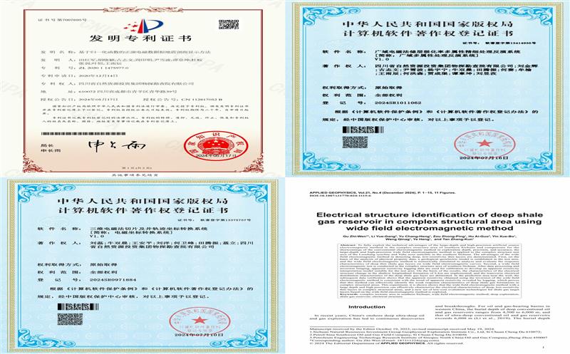 工作室不断释放创新能量，，，，，，，物探院再获6项科技创新成果